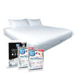CleanRest Fitted Waterproof Mattress Cover Full XL Case of 4